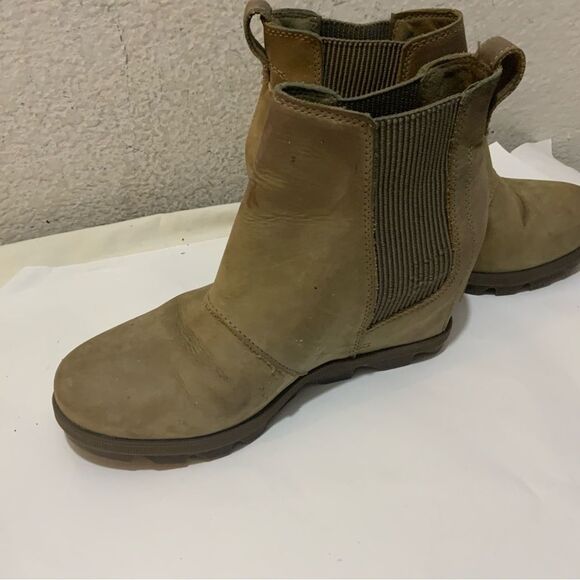 Sorel Women's Joan of Arctic II Wedge Chelsea Bootie Ankle Boot Elk Sz 8 - Picture 4 of 6